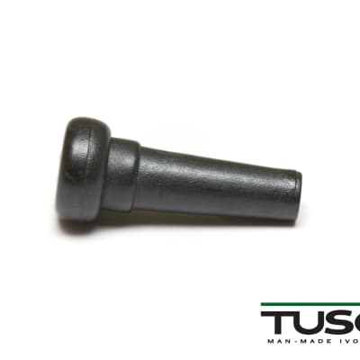 Graph Tech Tusq End Pin Black with Mother of Pearl Inlay image 1