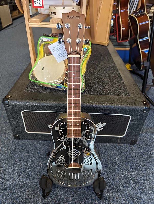 Ashbury AUR-10 Concert Resonator Ukulele | Reverb