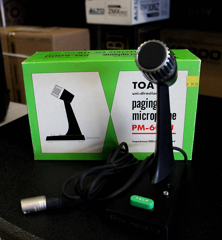 TOA PM-600U moving coil paging / CB ham microphone