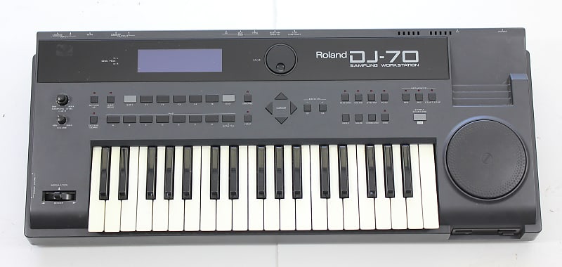 Vintage Roland DJ70 Sampling Keyboard Workstation DJ 70 w Turntable Feature image 1