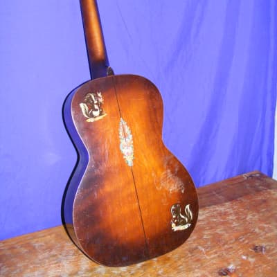Regal Parlor Guitar 1930's Sunburst image 2