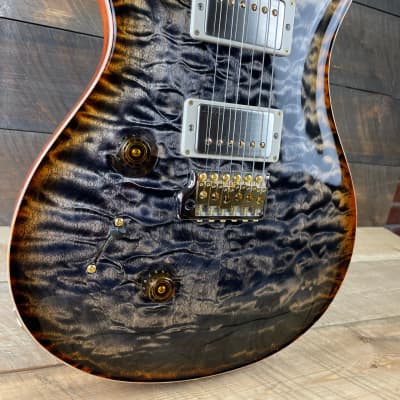 PRS Custom 24 Lefty Wood Library Quilted Maple 10 Top Torrefied Maple Neck Brazilian FB - Burnt Maple Leaf 356131 image 3