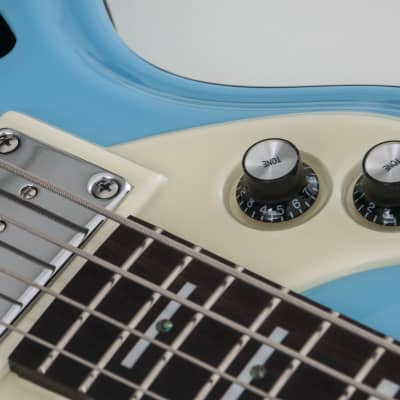 Italia Mondial Classic Bass, Italia blue, semi-hollow, Piezo Bridge , Resoglass top, made in Korea image 12