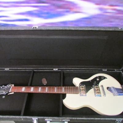 Supro 2020AW Westbury Dual Pickup Island Series Electric Guitar Antique White image 8