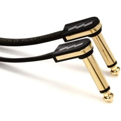 EBS PG-28 Premium Gold Flat Patch Cable - Right Angle to Right Angle - 11.02 inch image 3