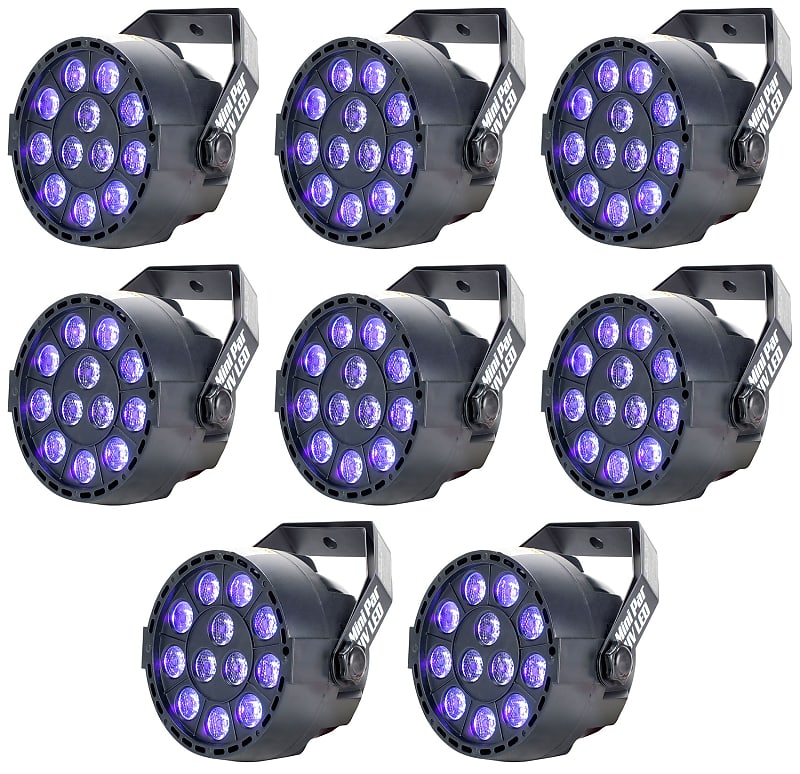 Eliminator Lighting (8) Mini par UV LED