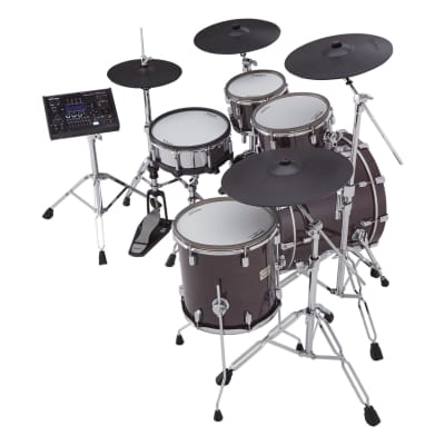 Roland V-Drums Acoustic Design 706 Kit - Gloss Ebony Finish image 3