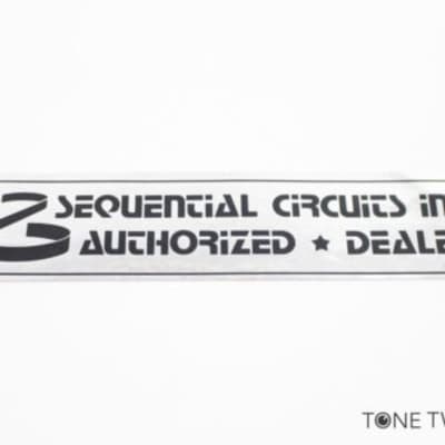 Sequential Circuits Inc Authorized Dealer Sticker Prophet VINTAGE SYNTH DEALER 1