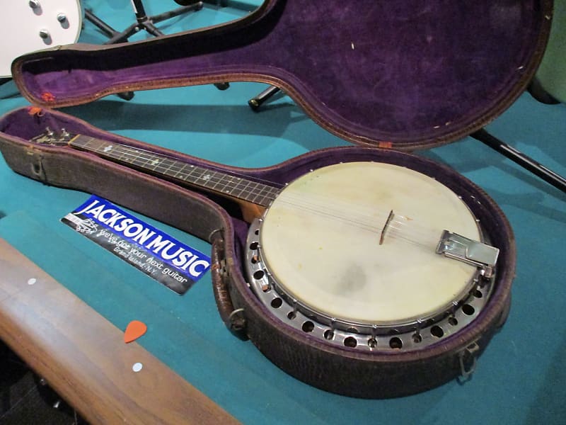 S.S. Stewart 4-String Tenor Banjo With Original Case | Reverb