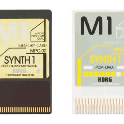 Korg MPC-02 + MSC-02 Data Card Bundle for M1 [USED]