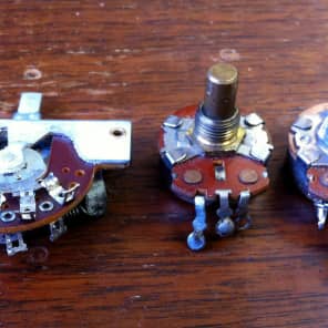 1974 USA Fender Stratocaster CTS pots (2) and 5 way switch image 2