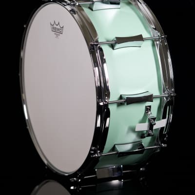 Pork Pie Percussion 5-Piece Custom 8-Ply Maple Drum Set (10/12/16/22/6.5x14") in Sea Foam Green image 5