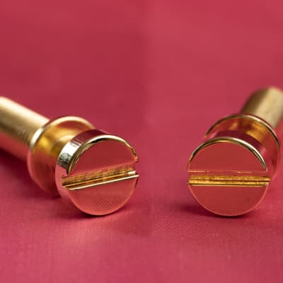 Vintage Spec NOS Gold Plated Tailpiece Studs image 2