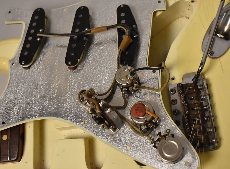 1962 Fender Stratocaster Olympic White Refin Pre-CBS w/HSC image 23