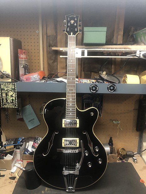 Arbor Hollow body electric guitar Black