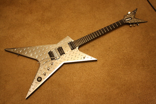 Washburn D3 Stealth Diamondplate Dimebag Dime bag USA made Electric Guitar
