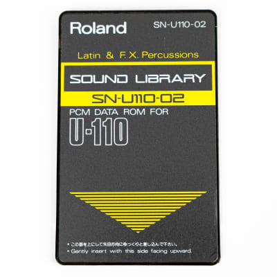 Roland SN-U110-02 Latin & FX Percussions - PCM Data ROM Card for U-20 and U-220