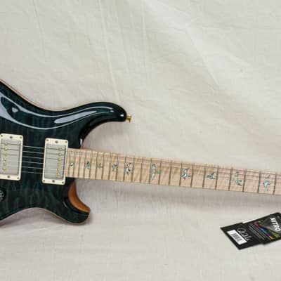 PRS Guitars Wood Library Custom 24 Fatback Quilt - Teal Black 10 Top image 4