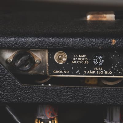 Fender 1966 Bandmaster Black Panel Tube Amplifier Head - Used image 21