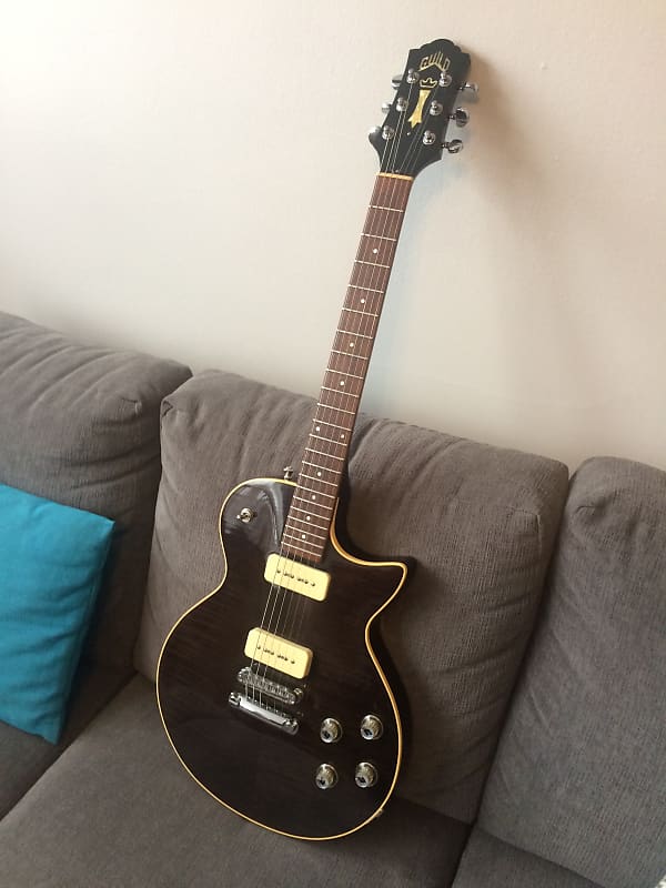 Guild Blues 90 Transparent Black with OHSC Made in USA Reverb Canada
