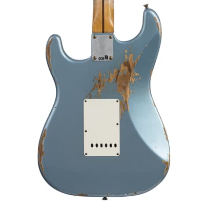 Fender Custom Shop 1957 Stratocaster Heavy Relic, Lark Guitars Custom Run -  Blue Ice Metallic (722) image 2