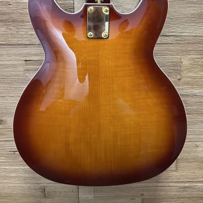 Hagstrom '67 Viking II Semi Hollow Guitar 2021 - Vintage Sunburst. New! image 13