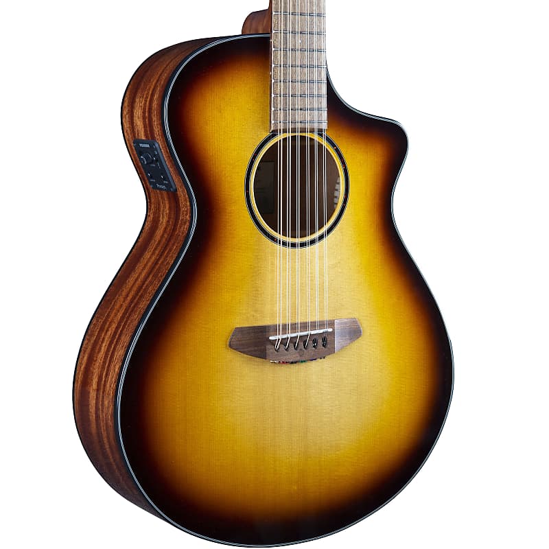 Breedlove Discovery S Concert Edgeburst 12-String CE Sitka Spruce/African Mahogany image 1
