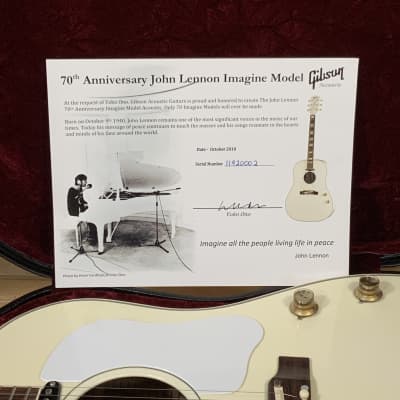 Gibson Custom Limited Edition John Lennon J-160E Peace & 70th Anniversary J-160E Imagine Set image 19