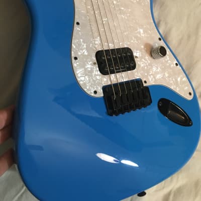Electric Blue “Tom Delonge Style” Squier Stratocaster Partscaster image 24