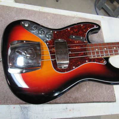 Fender Jazz Bass Left hand 1965, 3 color sunburst image 12