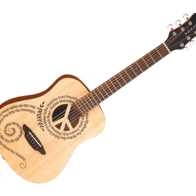 Luna Safari Peace Travel Acoustic Guitar w/Bag - Used for sale