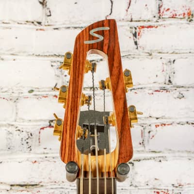 Samick - Fretless 5 String Bass w/Open Headstock, Trans Green - w/HSC - x3817 - USED image 5