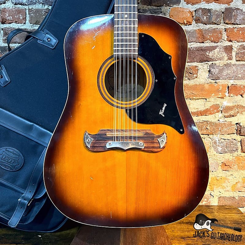Framus Texan 12 String Acoustic Guitar w/ GB (1960s - Sunburst) image 1