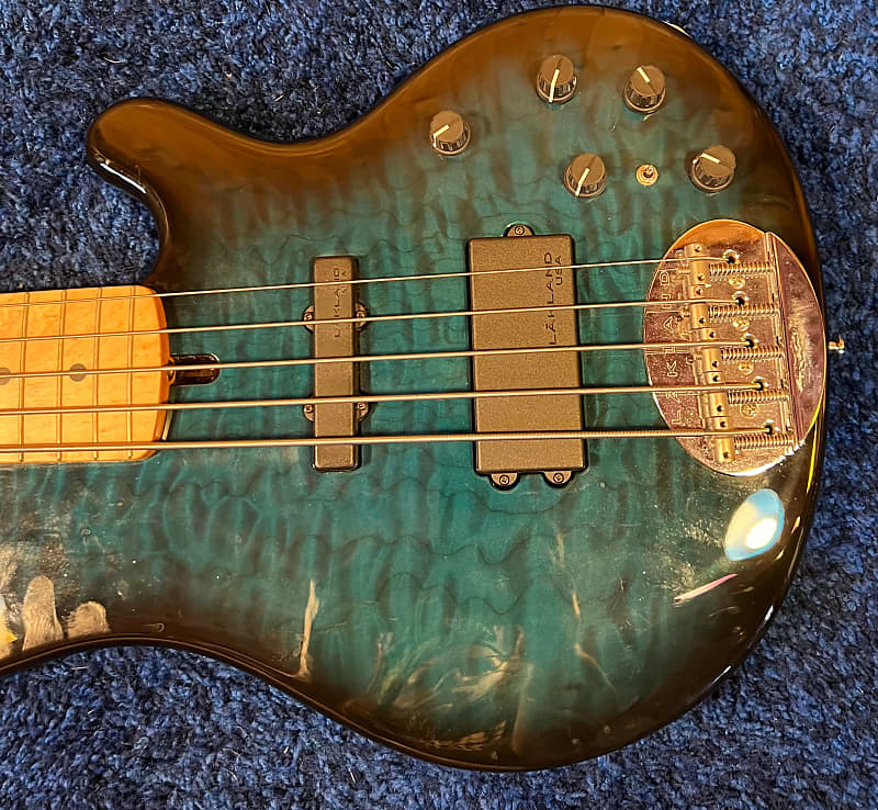 LAKLAND SL55-94 Deluxe (Teal Green Sunburst/Maple) -Made in