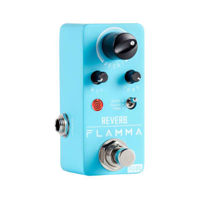 FLAMMA FC02 Mini Guitar Reverb Pedal Studio Church Plate image 5