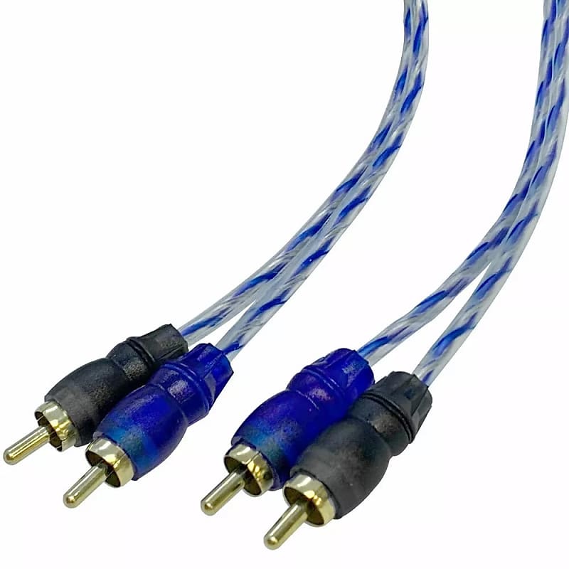 2 Channel 17 Foot Rca Male Interconnect Audio Cable - Ofc Dual Rca Stereo Cord image 1