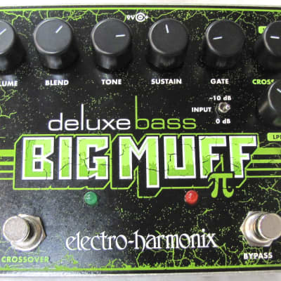 Used Electro-Harmonix EHX Deluxe Bass Big Muff Pi Fuzz Guitar Effects Pedal for sale