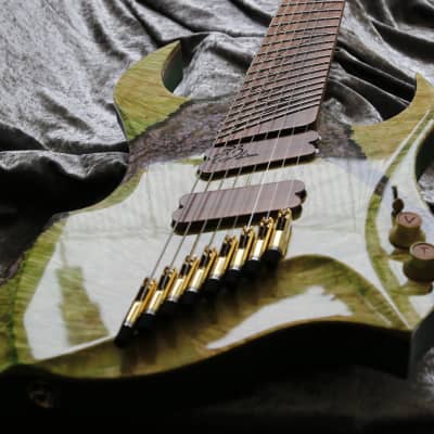 GB Liuteria Boutique guitar Sephiroth 8 string fanned image 1