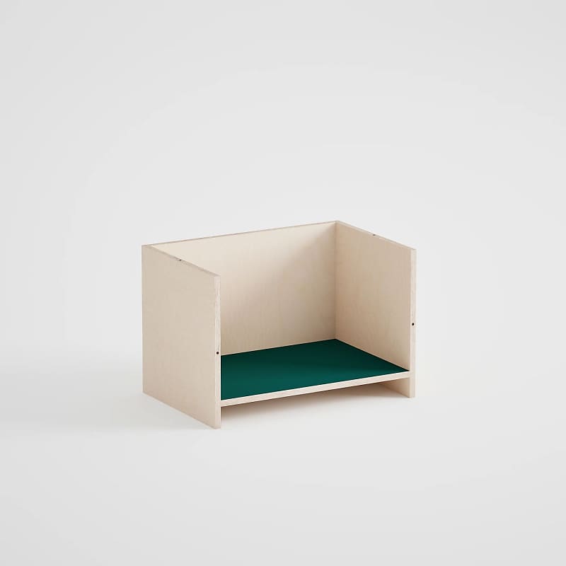 Elements: Arca Box Modular Turntable / Vinyl Furniture Green  			