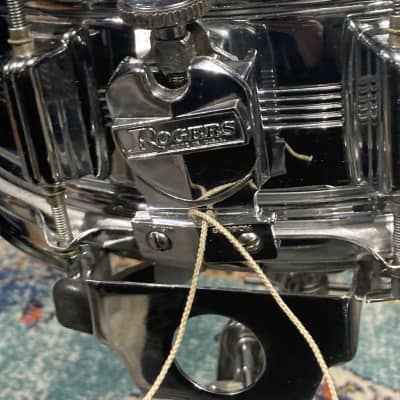 Rogers Vintage Big R, Dynasonic 14"x5"  Snare Drum 1976-1979 - Chrome Over Brass image 7