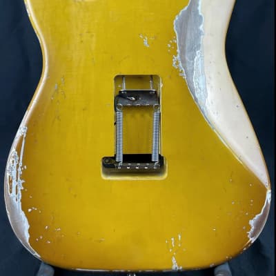 Custom/Hybrid Stratocaster, Relic, Aged Buttercream image 9
