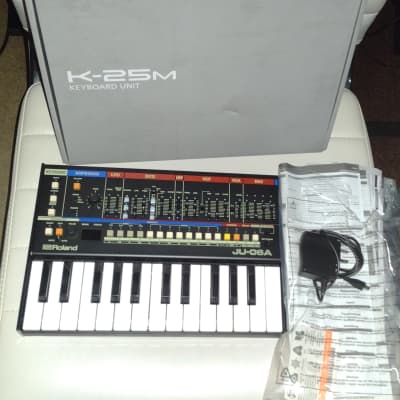 Roland JU-06A Boutique Series Synthesizer Module with K-25m Keyboard 2019 - Present - Black