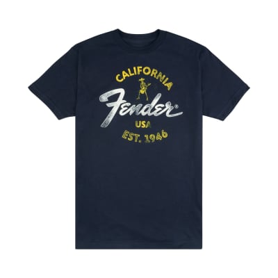 Fender Baja Blue T-Shirt - Large