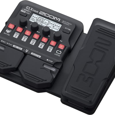 Zoom G1X FOUR Guitar Multi-Effects Processor with Expression Pedal, With 70+ Built-in Effects, Amp Modeling, Looper, Rhythm Section, Tuner, Battery Powered image 4