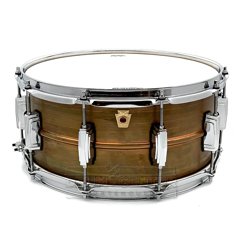 Ludwig Copper Phonic Snare Drum 14x6.5 Raw image 1