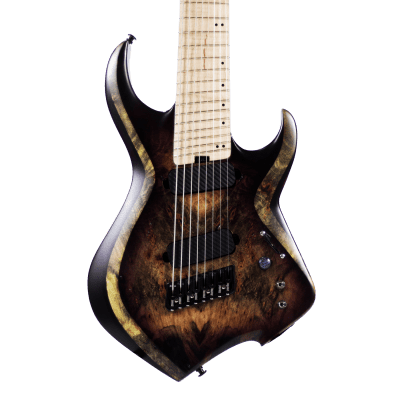 10S Spring BH Djentar 8 String Multi Scale Electric Guitar Purple Burst for sale