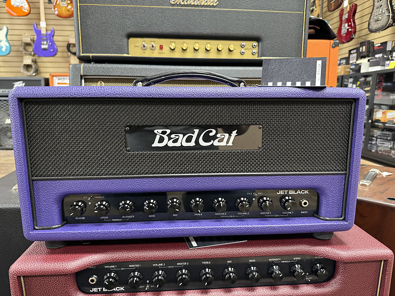 Bad Cat Jet Black 38W Head Custom Purple | Reverb