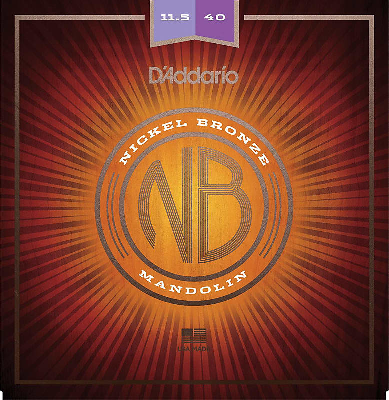 D'Addario NBM1038 Nickel Bronze Mandolin Strings - Light (10-38) image 1
