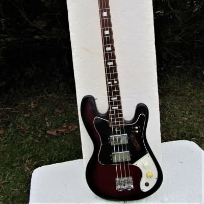 Kimberly Bass Guitar,  1960's,  Japan, 2 Humbucker Pickups, Fresh Setup image 1