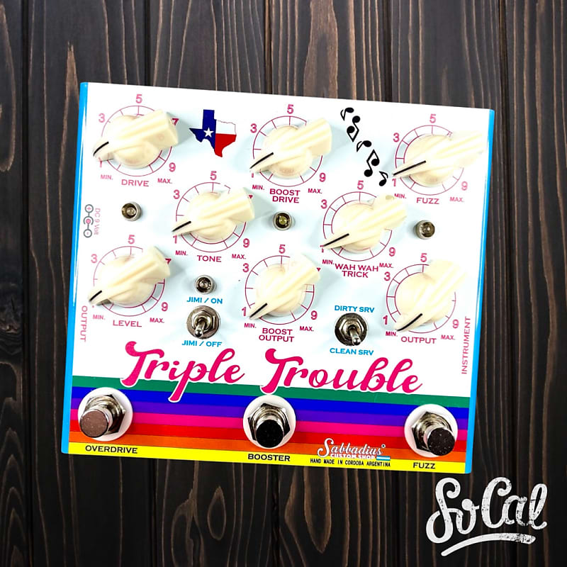 Sabbadius Triple Trouble Boost/Overdrive/Fuzz | Delicious Audio